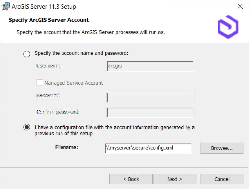 Import a server configuration file.